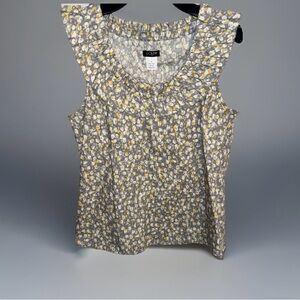 J. Crew 100% Cotton Ruffled neck top